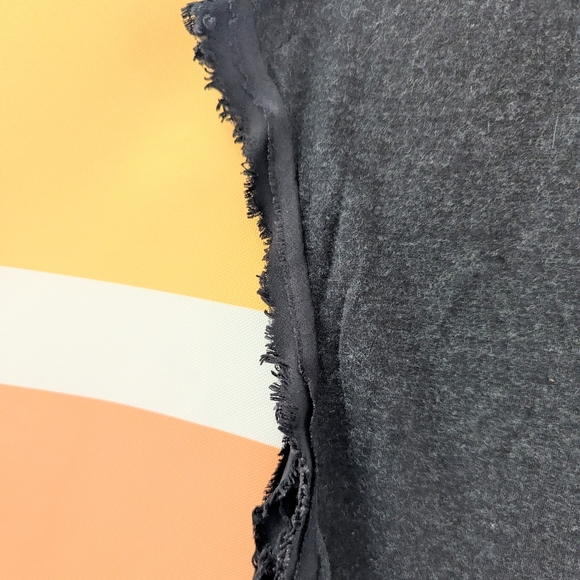 Allsaints Dita Top Marled Black Raw Edge Angora Grunge Witchy Whimsigoth Goth 4 - Picture 12 of 16